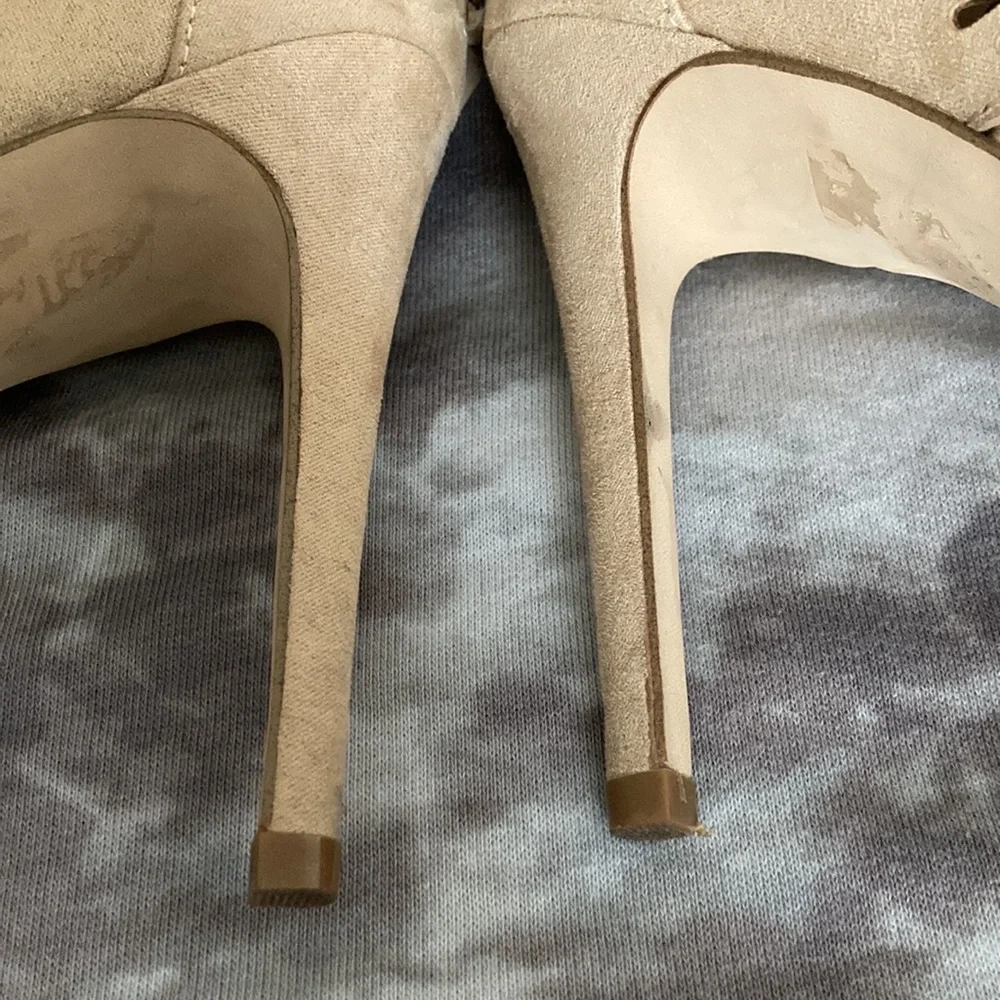 ALDO suede open toe booties - Picture 4 of 6
